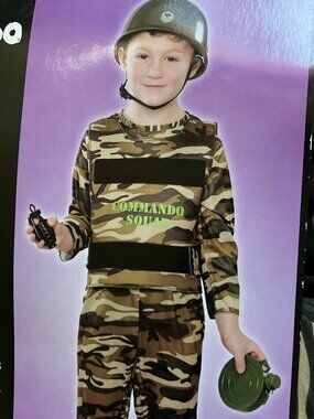 Totally Ghoul Army/ Military Halloween Costume Dress Up Fantasy Play- Size Mediu